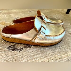 Metallic Birkenstock Clogs